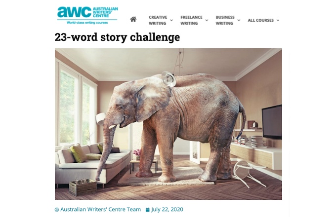 Australian Writers' Centre - 23-Word Story Challenge