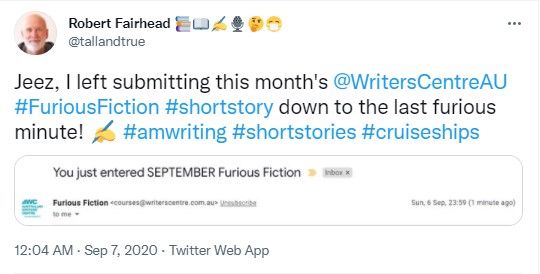 Furious Fiction September 2020 - 1 minute to midnight