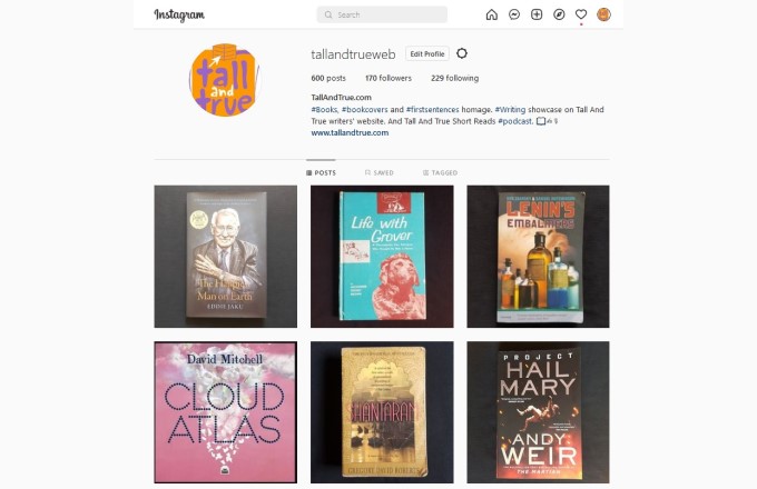 600 Book Covers and First Sentences on Instagram