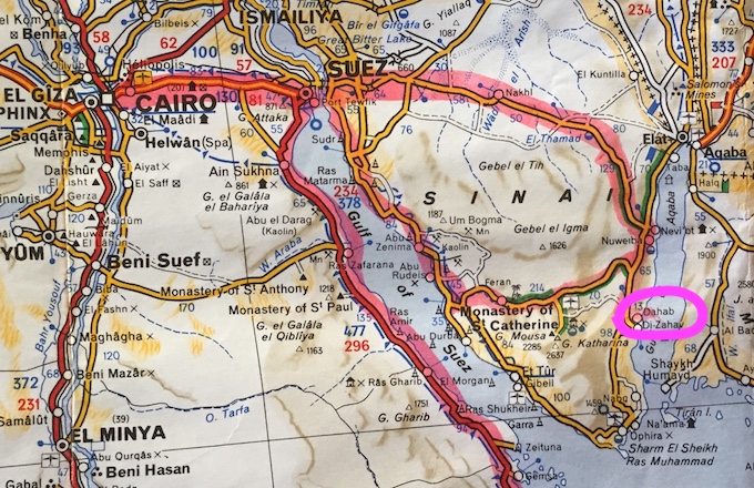 Michelin Map - Dahab Egypt